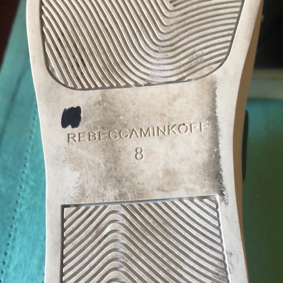 REBECCA MINKOFF BLACK NAPA LEATHER SHOES SIZE 8 - Picture 9 of 10